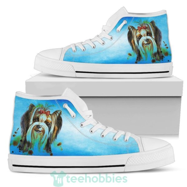 yorkshire terrier shoes high top for lover 2 9FdnS 600x600px Yorkshire Terrier Shoes High Top For Lover
