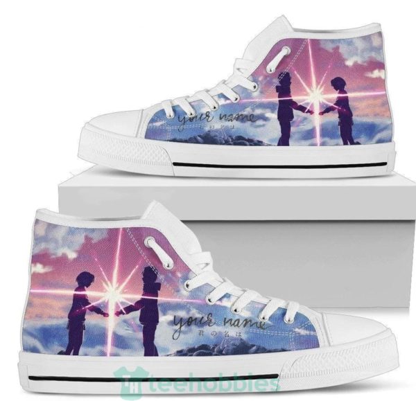 your name anime high top shoes fan gift idea 1 b6Ksj 600x579px Your Name Anime High Top Shoes Fan Gift Idea