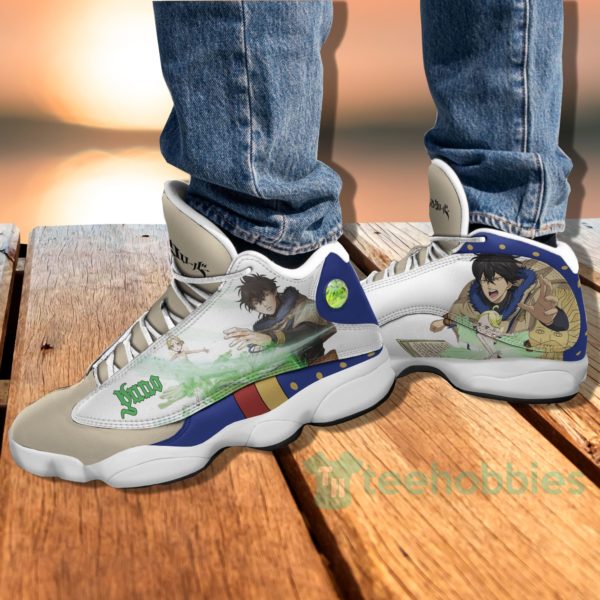 yuno custom black clover anime air jordan 13 shoes 4 4R6DG 600x600px Yuno Custom Black Clover Anime Air Jordan 13 Shoes