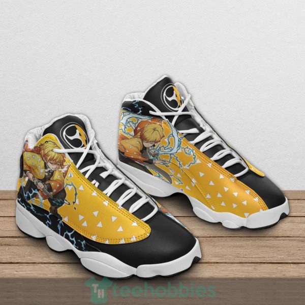 zenitsu agatsuma custom kny anime air jordan 13 shoes 2 IAgt7 600x600px Zenitsu Agatsuma Custom KNY Anime Air Jordan 13 Shoes