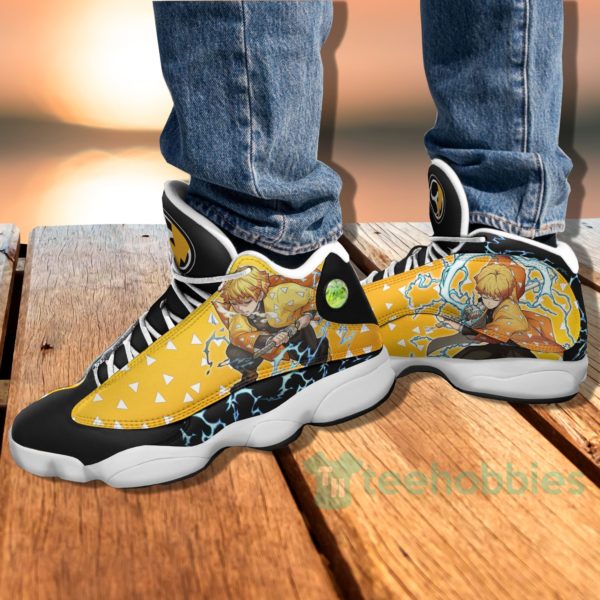 zenitsu agatsuma custom kny anime air jordan 13 shoes 4 PdGXR 600x600px Zenitsu Agatsuma Custom KNY Anime Air Jordan 13 Shoes