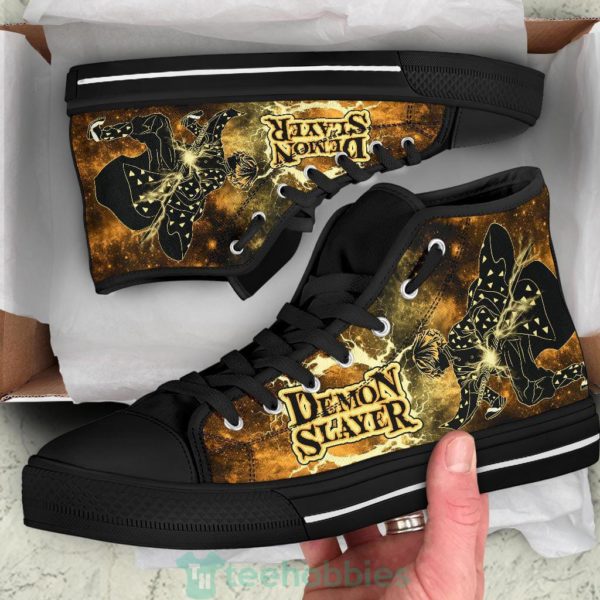 zenitsu kimetsu no yaiba high top shoes anime fan 2 p2Acs 600x600px Zenitsu Kimetsu No Yaiba High Top Shoes Anime Fan