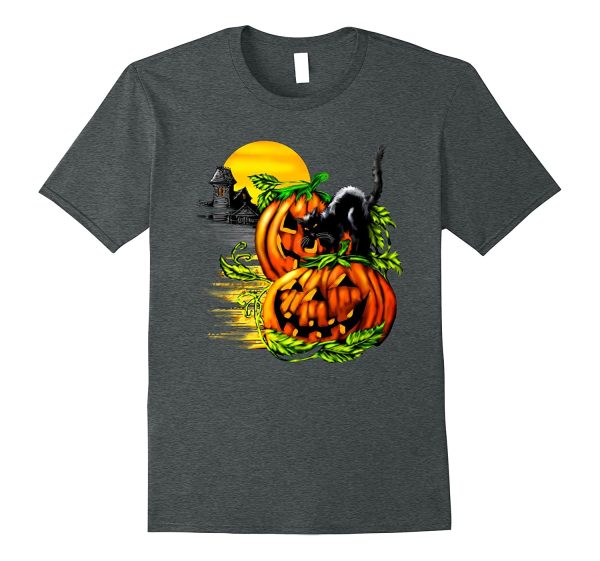 81X7A4zfBjL. UL1500 600x561px Pumpkin Halloween Black Cat Best Gift T Shirt