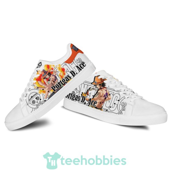 ace custom anime one piece fans skate shoes 3 sHb4i 600x600px Ace Custom Anime One Piece Fans Skate Shoes