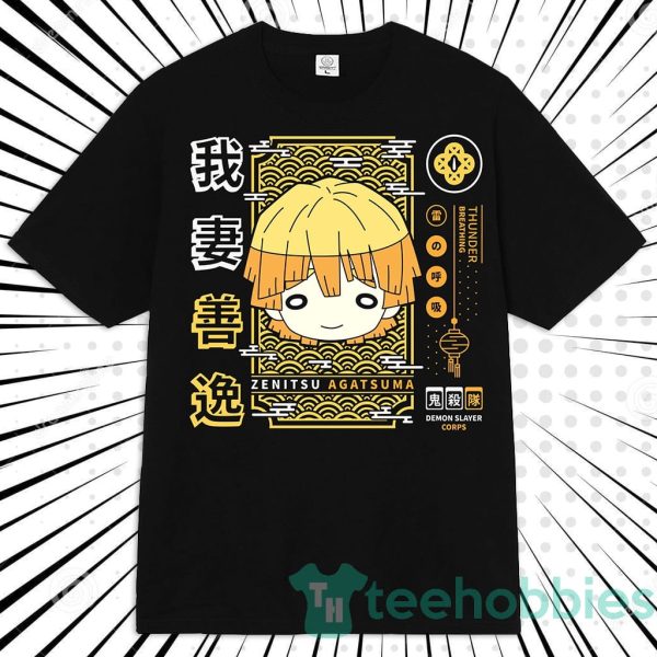 agatsuma zenitsu anime manga unisex t shirt for anime fans 1 8alCH 600x600px Agatsuma Zenitsu Anime Manga Unisex T Shirt For Anime Fans