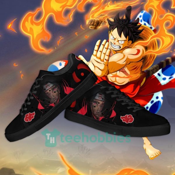 akatsuki itachi anime custom skate shoes for men and women 4 Lk1z3 600x600px Akatsuki Itachi Anime Custom Skate Shoes For Men And Women