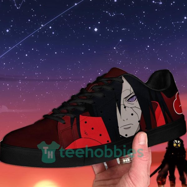 akatsuki madara anime custom skate shoes for men and women 2 2u8Hd 600x600px Akatsuki Madara Anime Custom Skate Shoes For Men And Women