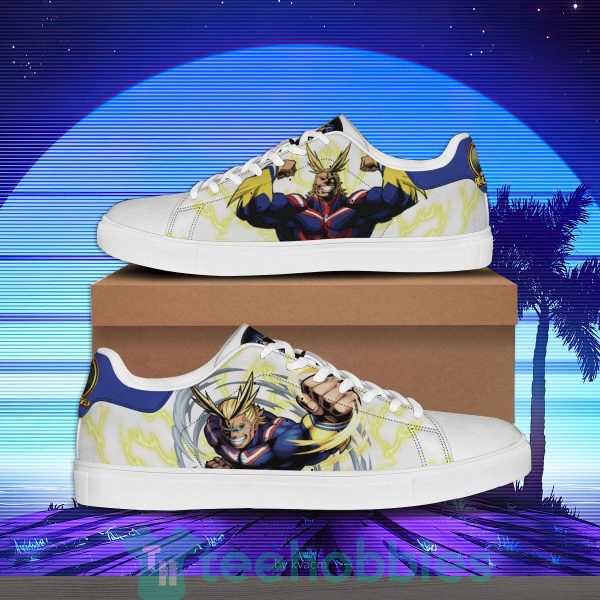 all might custom my hero academia anime skate shoes for anime fans 1 YefcS 600x600px All Might Custom My Hero Academia Anime Skate Shoes For Anime Fans