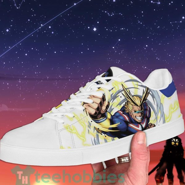 all might custom my hero academia anime skate shoes for anime fans 2 8vSkC 600x600px All Might Custom My Hero Academia Anime Skate Shoes For Anime Fans