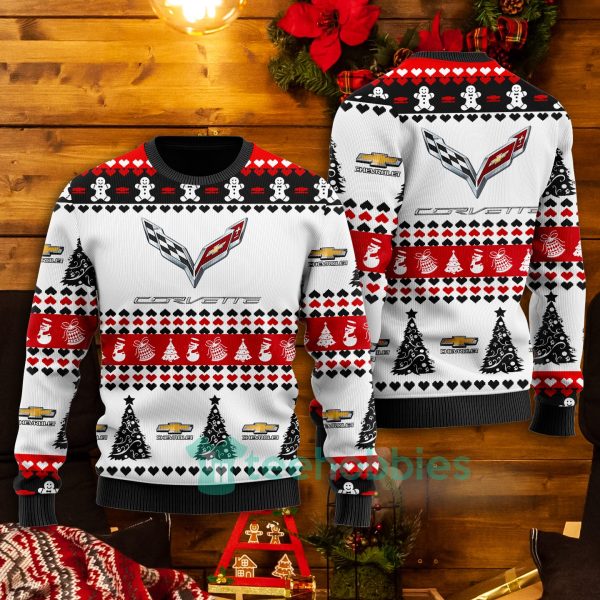 all over printed chevrolet corvette white christmas sweater 1 bPzak 600x600px All Over Printed Chevrolet Corvette White Christmas Sweater