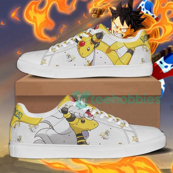 ampharos pokemon custom anime skate shoes for men and women 1 TaBiv 600x600px Ampharos Pokemon Custom Anime Skate Shoes For Men And Women