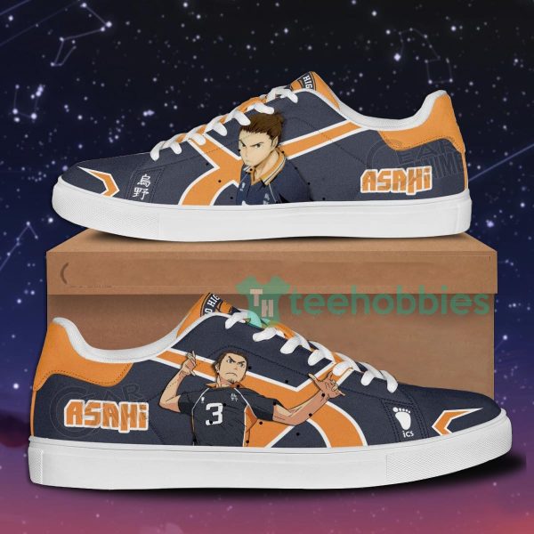asahi azumane custom haikyuu anime skate shoes for men and women 1 lfJ3u 600x600px Asahi Azumane Custom Haikyuu Anime Skate Shoes For Men And Women
