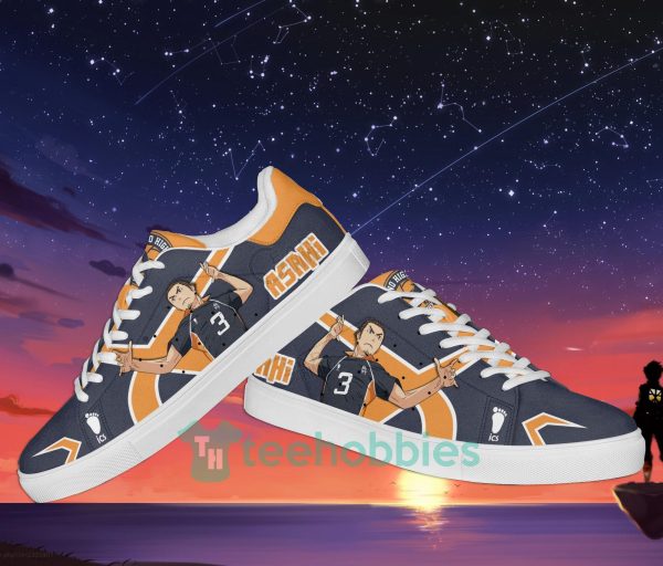 asahi azumane custom haikyuu anime skate shoes for men and women 3 NyUnT 600x512px Asahi Azumane Custom Haikyuu Anime Skate Shoes For Men And Women