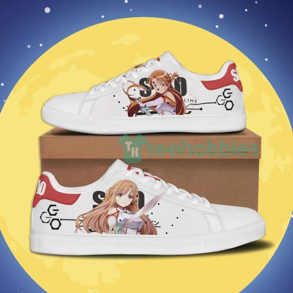 asuna yuuki custom sword art online anime skate shoes for anime fans 1 vhwXZ 600x600px Asuna Yuuki Custom Sword Art Online Anime Skate Shoes For Anime Fans