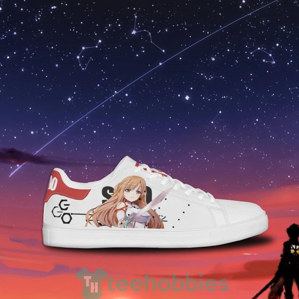 asuna yuuki custom sword art online anime skate shoes for anime fans 2 UAJfm 600x600px Asuna Yuuki Custom Sword Art Online Anime Skate Shoes For Anime Fans