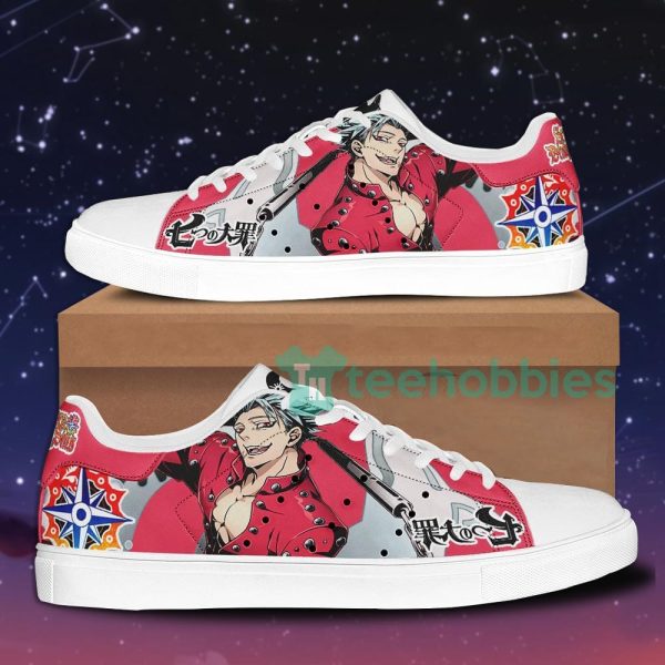 ban the seven deadly sins anime custom skate shoes for men and women 1 nmLoV 600x600px Ban The Seven Deadly Sins Anime Custom Skate Shoes For Men And Women