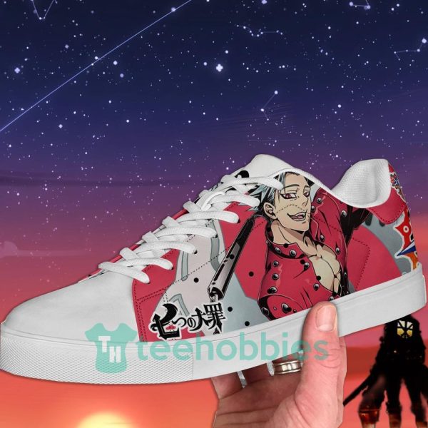 ban the seven deadly sins anime custom skate shoes for men and women 2 T7ndK 600x600px Ban The Seven Deadly Sins Anime Custom Skate Shoes For Men And Women