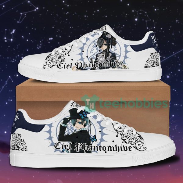 black butler ciel phantomhive custom anime skate shoes for men and women 1 UL8zw 600x600px Black Butler Ciel Phantomhive Custom Anime Skate Shoes For Men And Women
