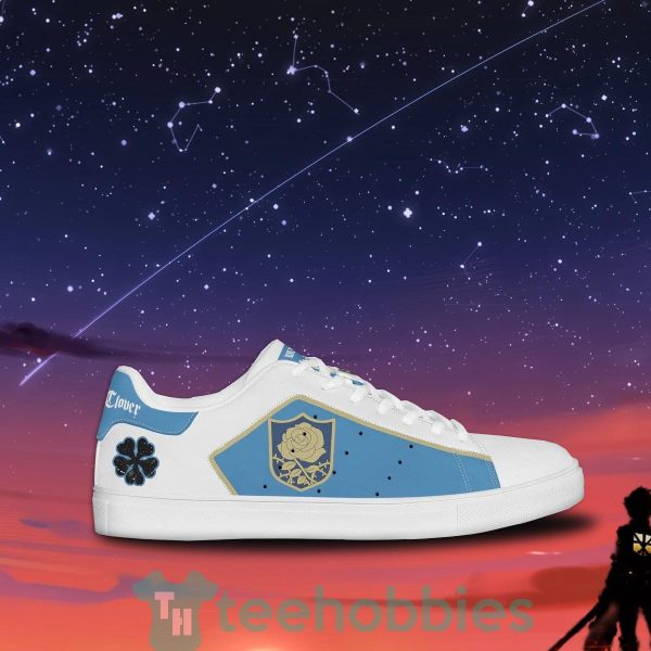 black clover blue rose custom anime skate shoes for anime fans 2 ba9xH 600x600px Black Clover Blue Rose Custom Anime Skate Shoes For Anime Fans