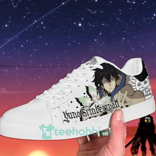 black clover yuno grinberryall custom anime skate shoes for men and women 2 4FvV4 600x600px Black Clover Yuno Grinberryall Custom Anime Skate Shoes For Men And Women
