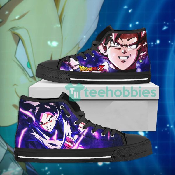 black goku fighting dragon ball anime high top shoes 2 ILubc 600x600px Black Goku Fighting Dragon Ball Anime High Top Shoes