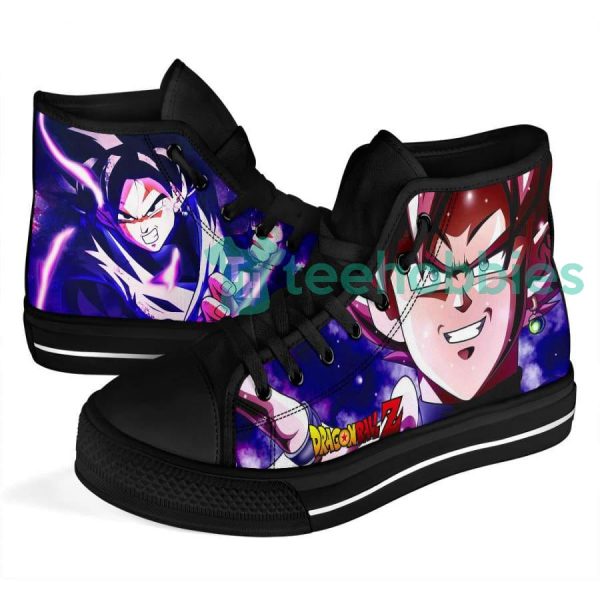 black goku fighting dragon ball anime high top shoes 5 zJq0l 600x600px Black Goku Fighting Dragon Ball Anime High Top Shoes