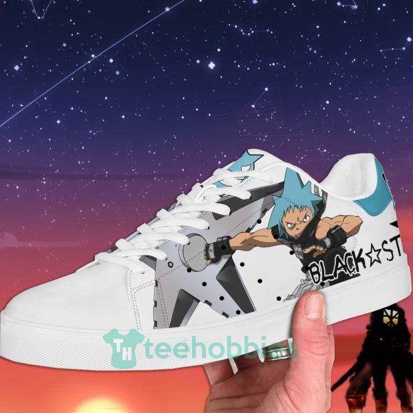 black star custom soul eater anime skate shoes for men and women 2 PVzeL 600x600px Black Star Custom Soul Eater Anime Skate Shoes For Men And Women