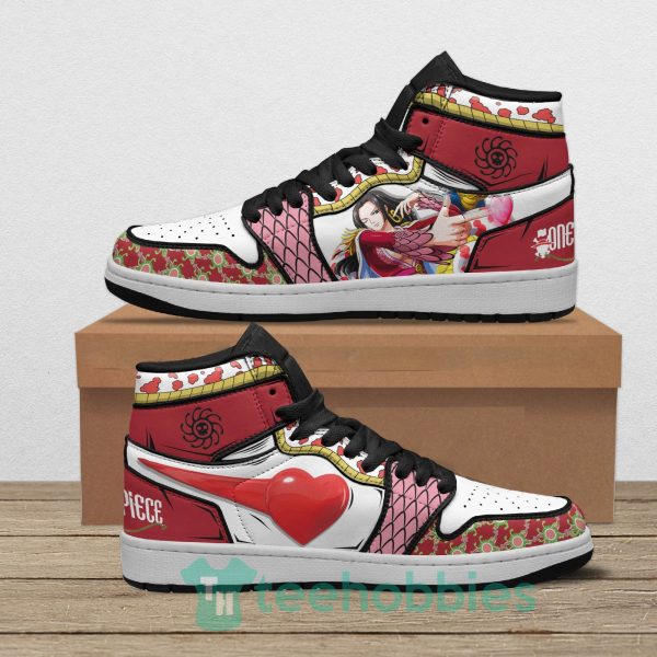boa hancock anime custom one piece air jordan hoghtop shoes 1 pK41U 600x600px Boa Hancock Anime Custom One Piece Air Jordan Hoghtop Shoes
