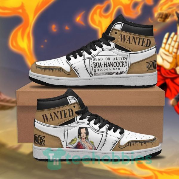 boa hancock wanted custom one piece air jordan hoghtop shoes 1 Zxiys 600x600px Boa Hancock Wanted Custom One Piece Air Jordan Hoghtop Shoes