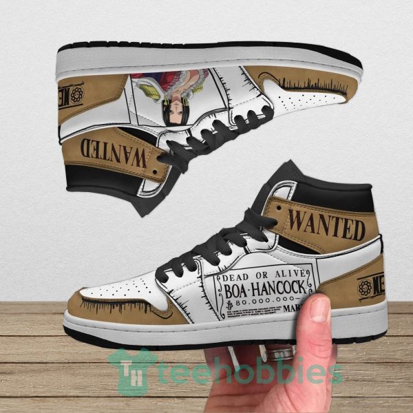 boa hancock wanted custom one piece air jordan hoghtop shoes 4 36Bbc 600x600px Boa Hancock Wanted Custom One Piece Air Jordan Hoghtop Shoes