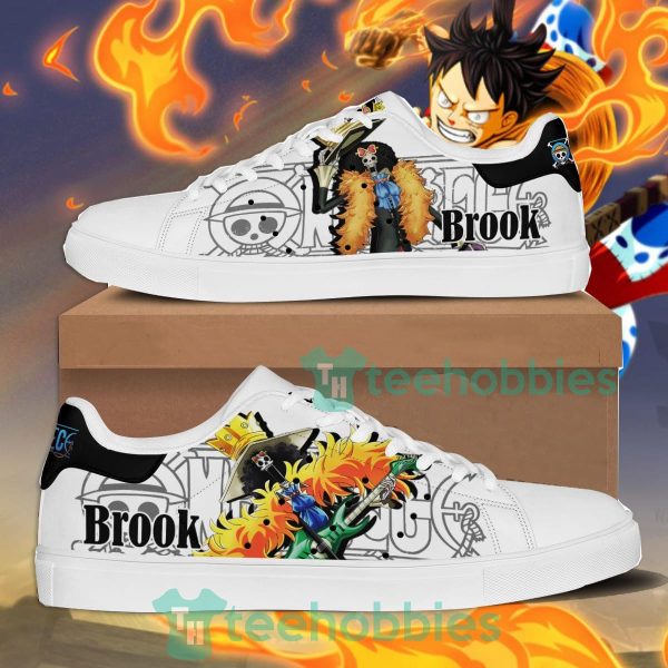 brook custom anime one piece fans skate shoes 1 YpO0U 600x600px Brook Custom Anime One Piece Fans Skate Shoes