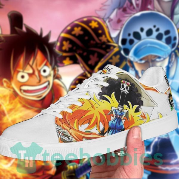 brook one piece fans custom anime skate shoes 2 BjgHk 600x600px Brook One Piece Fans Custom Anime Skate Shoes