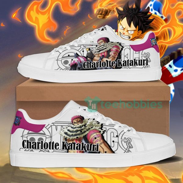 charlotte katakuri custom anime one piece fans skate shoes 1 9OBIE 600x600px Charlotte Katakuri Custom Anime One Piece Fans Skate Shoes
