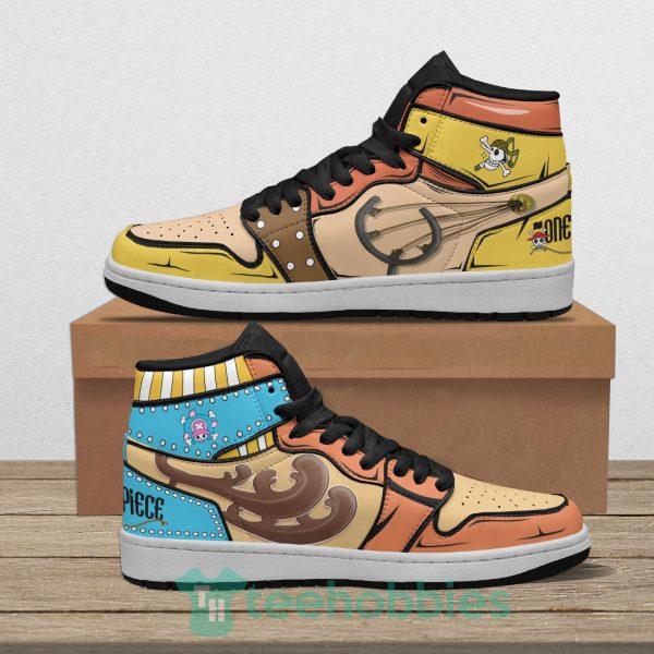 chopper and usopp anime custom one piece air jordan hoghtop shoes 1 NDyjN 600x600px Chopper And Usopp Anime Custom One Piece Air Jordan Hoghtop Shoes
