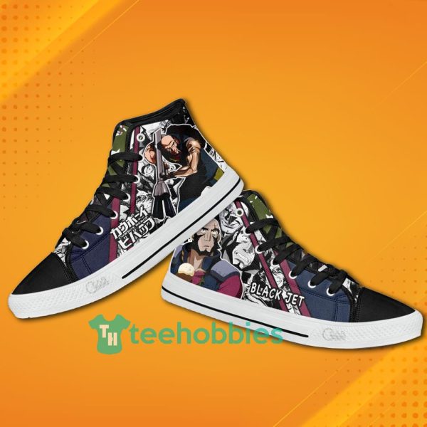 cowboy bebop anime black jet high top canvas shoes 3 jz9nI 600x600px Cowboy Bebop Anime Black Jet High Top Canvas Shoes
