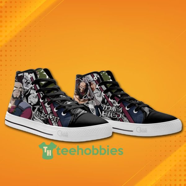 cowboy bebop anime black jet high top canvas shoes 4 iasSZ 600x600px Cowboy Bebop Anime Black Jet High Top Canvas Shoes