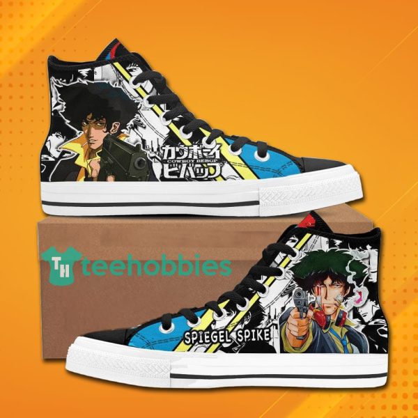 cowboy bebop anime spiegel spike high top canvas shoes 1 tEYNt 600x600px Cowboy Bebop Anime Spiegel Spike High Top Canvas Shoes