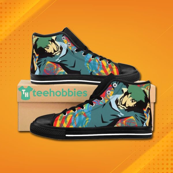 cowboy bebop spike spiegel digital art print high top canvas shoes 1 LG2RP 600x600px Cowboy Bebop Spike Spiegel Digital Art Print High Top Canvas Shoes