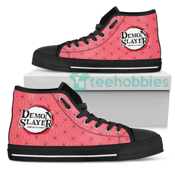 custom demon slayer anime sneakers kimetsu no yaiba pink high top shoes 1 AW5b9 600x600px Custom Demon Slayer Anime Sneakers Kimetsu No Yaiba Pink High Top Shoes