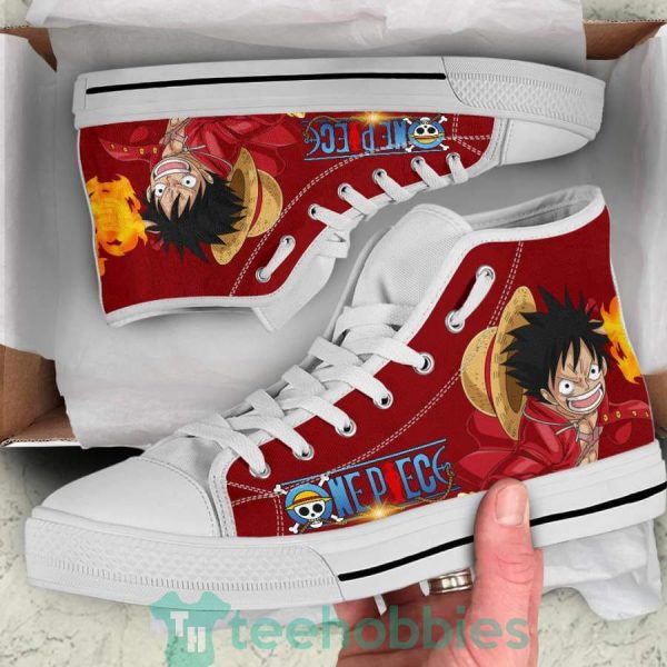 custom one piece anime fans luffy straw hat in red high top shoes 07 6NuzQ 600x600px Custom One Piece Anime Fans Luffy Straw Hat In Red High Top Shoes