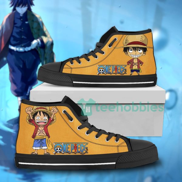 custom one piece anime fans monkey d. luffy high top shoes 2 voKIH 600x600px Custom One Piece Anime Fans Monkey D. Luffy High Top Shoes