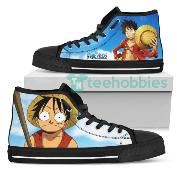 custom one piece anime fans monkey d. luffy shoes high top 1 4qtB5 600x600px Custom One Piece Anime Fans Monkey D. Luffy Shoes High Top