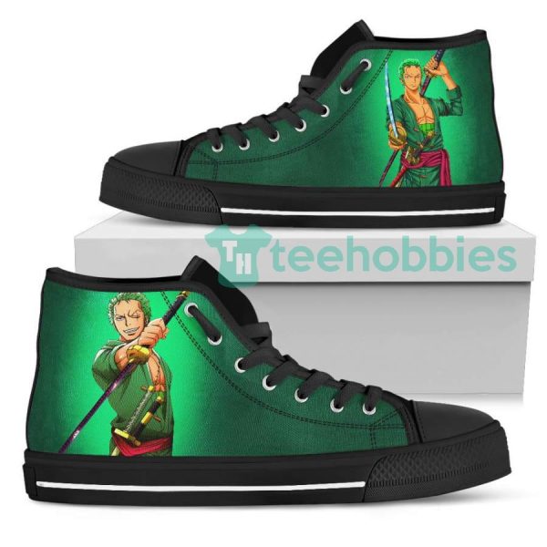 custom one piece anime fans roronoa zoro anime high top shoes 1 pDwB5 600x600px Custom One Piece Anime Fans Roronoa Zoro Anime High Top Shoes