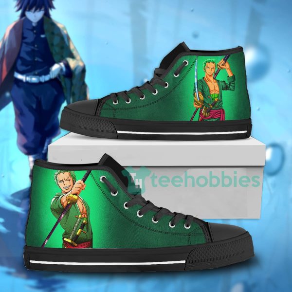 custom one piece anime fans roronoa zoro anime high top shoes 2 CMFY3 600x600px Custom One Piece Anime Fans Roronoa Zoro Anime High Top Shoes