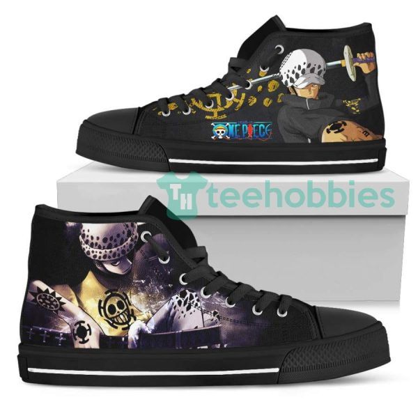 custom one piece anime fans trafalgar d. water law high top shoes 2 wAzTX 600x600px Custom One Piece Anime Fans Trafalgar D. Water Law High Top Shoes