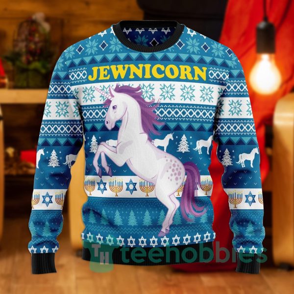 cute jewinicorn christmas all over printed 3d sweater 1 Ag4aJ 600x600px Cute Jewinicorn Christmas All Over Printed 3D Sweater