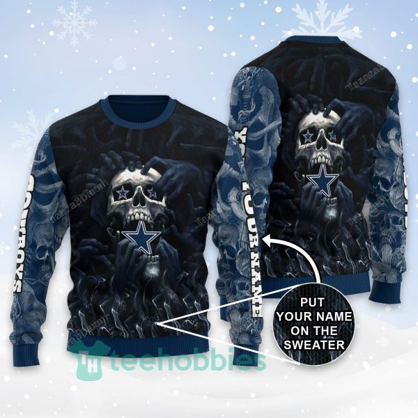 dallas cowboys personalized all over printed christmas sweater 1 KfxP0 600x600px Dallas Cowboys Personalized All Over Printed Christmas Sweater