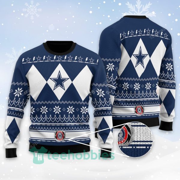 dallas cowboys woolen all over printed christmas sweater 1 wwH3Y 600x600px Dallas Cowboys Woolen All Over Printed Christmas Sweater