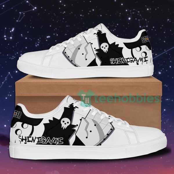 death shinigami custom soul eater anime skate shoes for men and women 1 cI6p4 600x600px Death Shinigami Custom Soul Eater Anime Skate Shoes For Men And Women