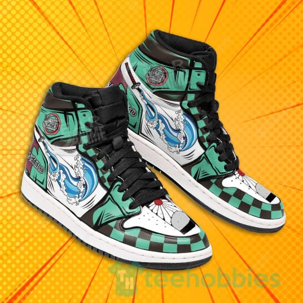 demon slayer anime tanjiro water skill air jordan hightop shoes 1 qyX5X 600x600px Demon Slayer Anime Tanjiro Water Skill Air Jordan Hightop Shoes